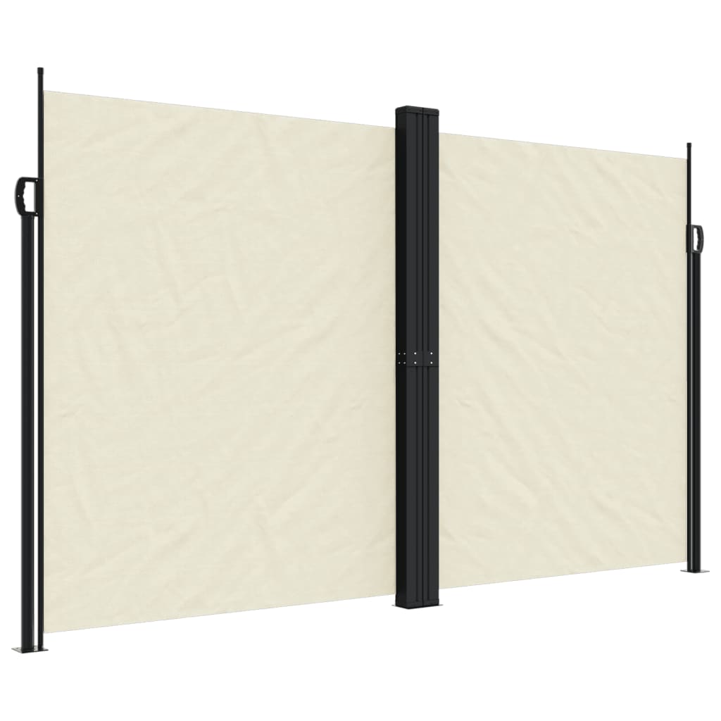 Vidaxl Garden Screen Extendable 200x1200 cm krem ​​-farget