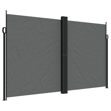 Vidaxx ausziehbarer Gartenschirm 200x1200 cm Anthrazit