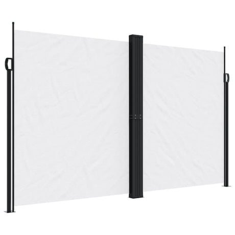 Vidaxx ausziehbarer Windschutz 200x1200 cm weiß