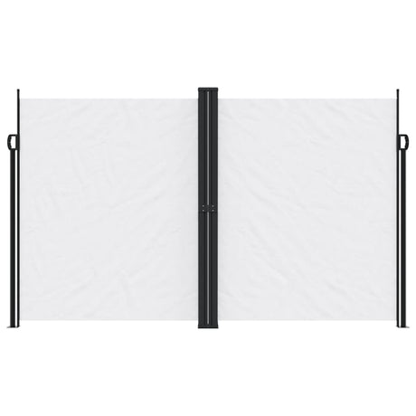 Vidaxx ausziehbarer Windschutz 200x1200 cm weiß
