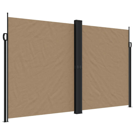 Vidaxx ausziehbarer Windschutz 200x1200 cm Taupe