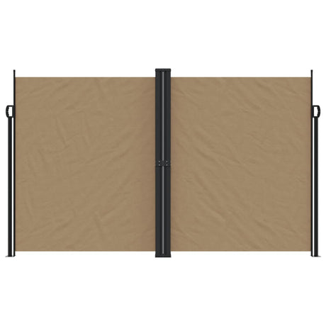 Vidaxx ausziehbarer Windschutz 200x1200 cm Taupe