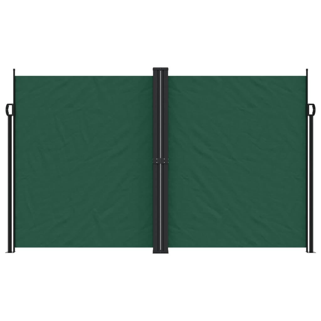 Vidaxx ausziehbarer Windschutz 200x1200 cm dunkelgrün