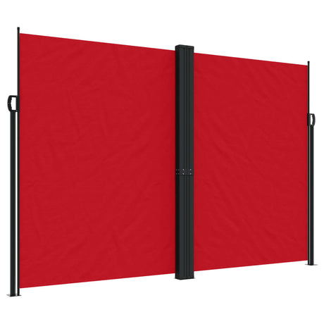 Vidaxx ausziehbarer Gartenschirm 220x1200 cm rot