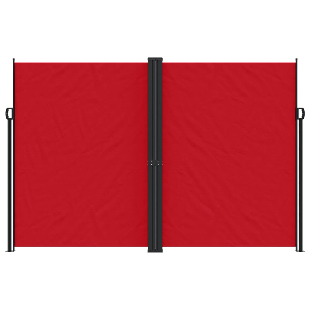 Vidaxx ausziehbarer Gartenschirm 220x1200 cm rot