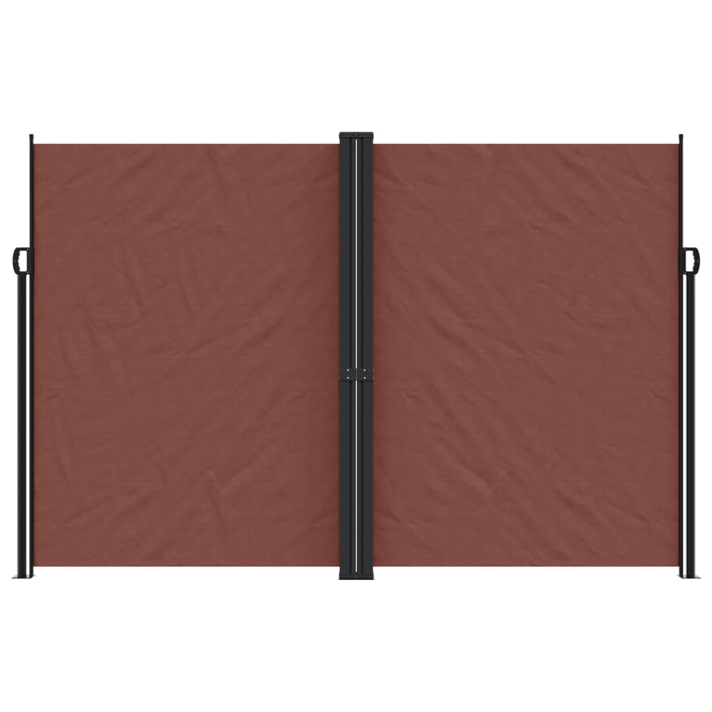 Vidaxx ausziehbarer Gartenschirm 220x1200 cm braun