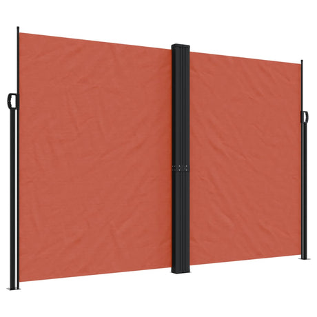 Vidaxx ausziehbarer Windschutz 220x1200 cm terrakottafarben