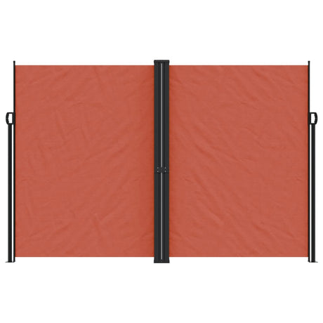 Vidaxx ausziehbarer Windschutz 220x1200 cm terrakottafarben
