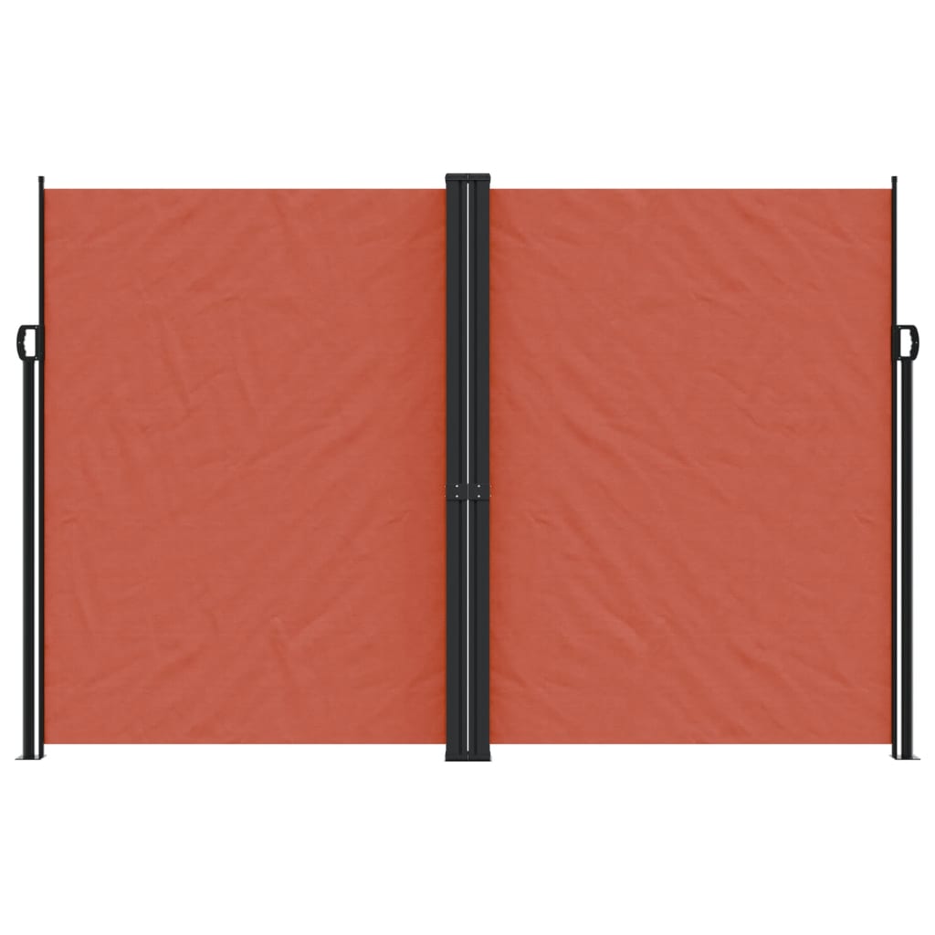 VidaXL Windshield Extendable 220x1200 cm Terracotta colored