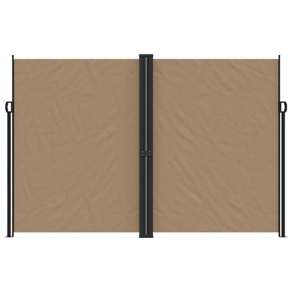 Vidaxl Windshield utvidbar 220x1200 cm taupe