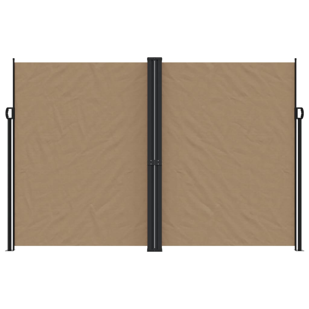 Vidaxx ausziehbarer Windschutz 220x1200 cm Taupe