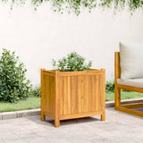 VIDAXL -planter med fôr 54x31x50 cm Solid Acacia Wood