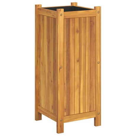 Vidaxx Pflanzgefäß mit Futter 31x31x75 cm aus massivem Akazienholz