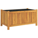 Vidaxx Pflanzgefäß mit Futter 80x42x40 cm aus massivem Akazienholz
