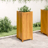 Vidaxl -planter med fôr 42x42x100 cm Solid Acacia Wood