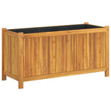Vidaxx Pflanzgefäß mit Futter 99,5x38x50 cm aus massivem Akazienholz