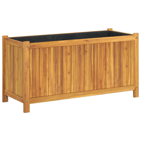 Vidaxx Pflanzgefäß mit Futter 99,5x38x50 cm aus massivem Akazienholz