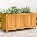 Vidaxl planter med foring 99,5x38x50 cm fast acacia træ