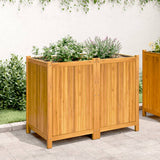 Vidaxl Planter med foder 100x50x75 cm fast acacia -trä