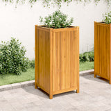 VidaXL Planter with lining 50x50x100 cm solid acacia wood