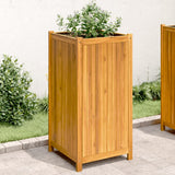 Vidaxx Pflanzgefäß mit Futter 50x50x100 cm aus massivem Akazienholz