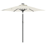 VidaXL Sonnenschirm mit Stahlstange 225x225x212 cm weiß