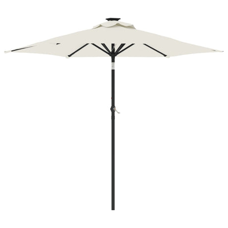 VidaXL Sonnenschirm mit Stahlstange 225x225x212 cm weiß