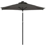 Vidaxl Parasol ze stalowym biegunem 225x225x2121 cm antracytowym