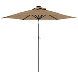 Vidaxx Sonnenschirm mit Stahlmast 225x225x212 cm Taupe