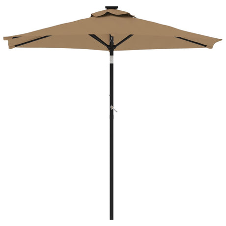 Vidaxx Sonnenschirm mit Stahlmast 225x225x212 cm Taupe