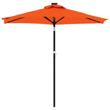 VidaXL parasol with steel pole 225x225x212 cm terracotta -colored