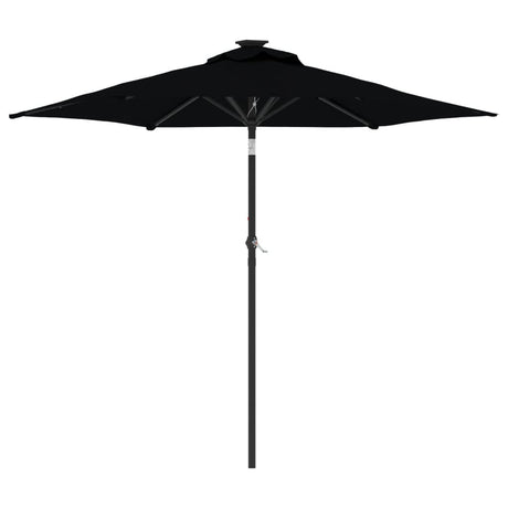 Vidaxx Sonnenschirm mit Stahlmast 225x225x212 cm schwarz