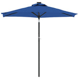 Vidaxl Parasol z jeklenim drogom 225x225x212 cm azure modra