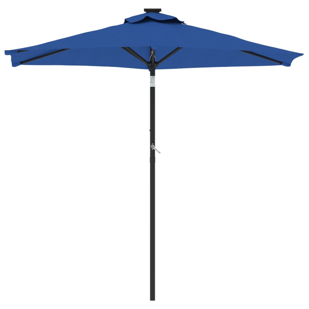 Vidaxx Sonnenschirm mit Stahlmast 225x225x212 cm azurblau
