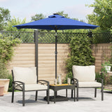 Vidaxl parasol s ocelovým pólem 225x225x212 cm azure modrá