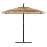 Vidaxl Parasol with steel pole 246x246x230 cm brown