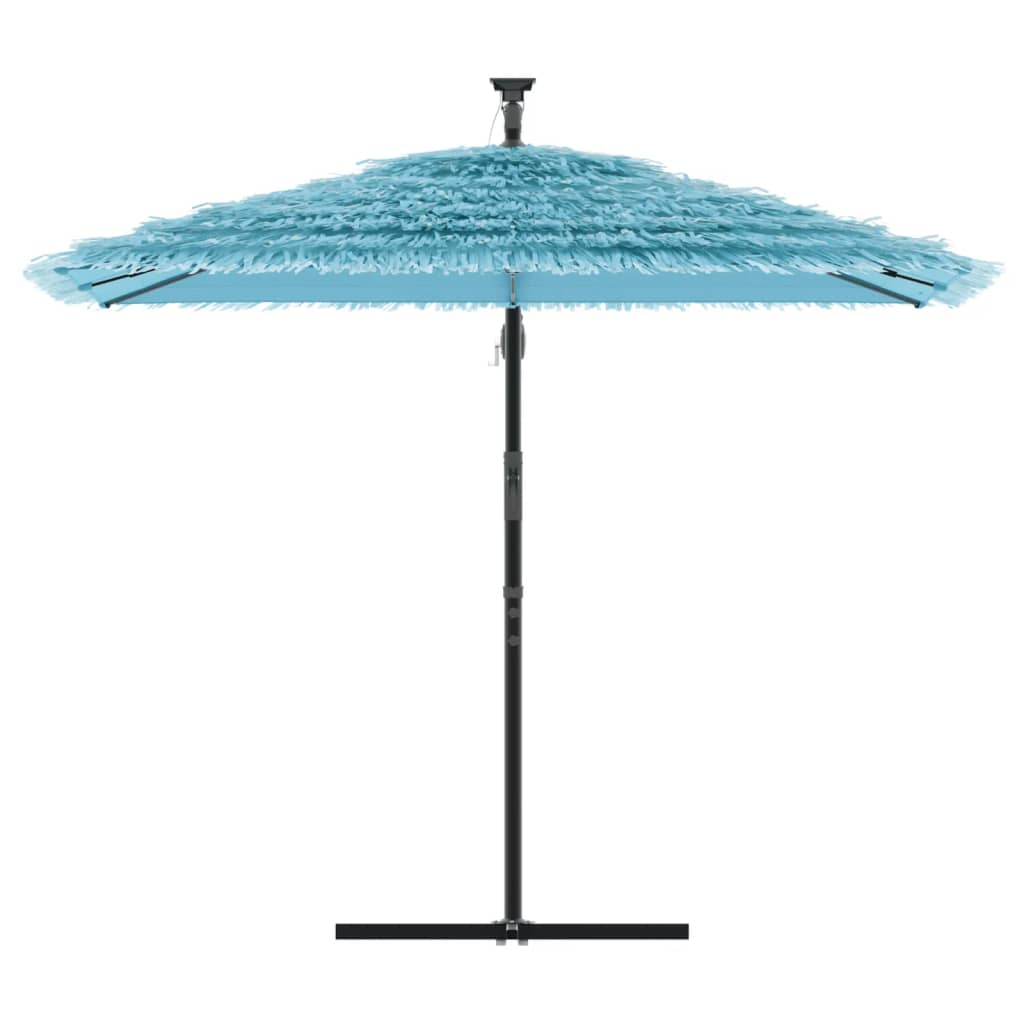 Vidaxl Parasol with steel pole 246x246x230 cm blue