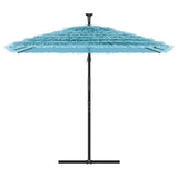 Vidaxl Parasol ze stalowym słupem 246x246x230 cm niebieski