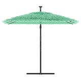 Vidaxl parasol s ocelovým pólem 246x246x230 cm zelená