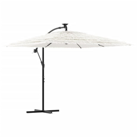 Vidaxx Sonnenschirm mit Stahlmast 246x246x230 cm weiß