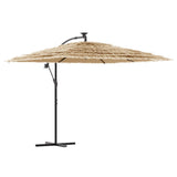 Parasol Vidaxl con poste de acero 269x269x235 cm marrón