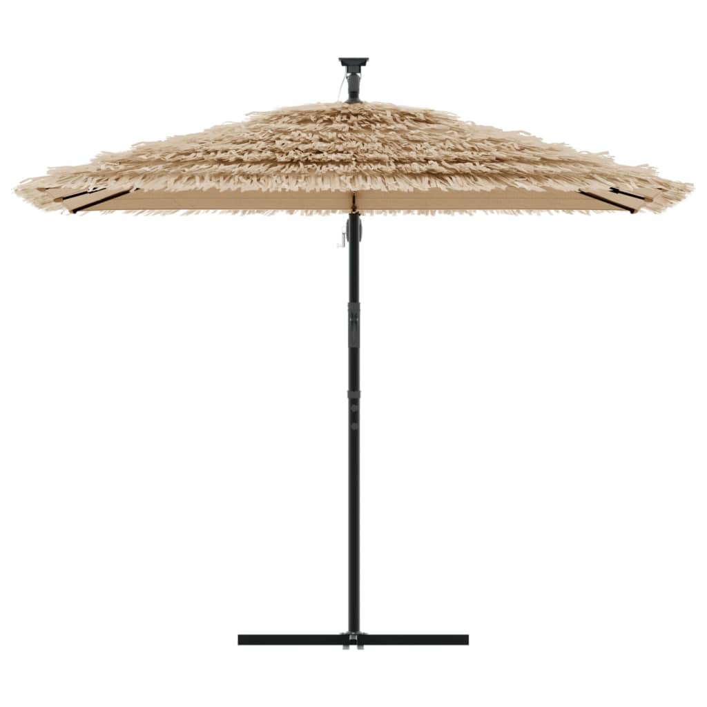 Vidaxl Parasol ze stalowym słupem 269x269x235 cm brąz