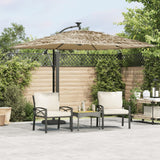 Vidaxx Sonnenschirm mit Stahlmast 269x269x235 cm braun