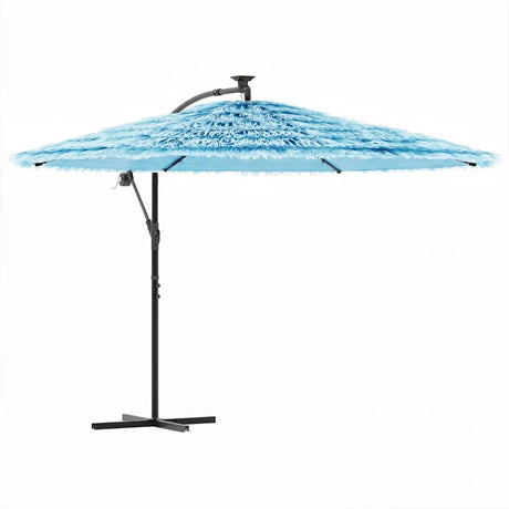 Vidaxx Sonnenschirm mit Stahlmast 269x269x235 cm blau