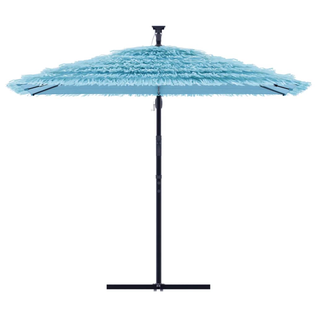 Vidaxl Parasol z jeklenim drogom 269x269x235 cm modra