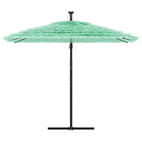 Vidaxl -parasol med stålstang 269x269x235 cm grønn