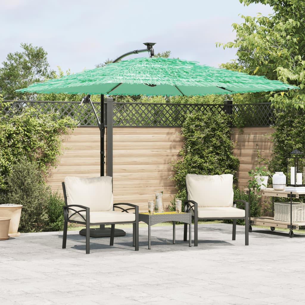 Vidaxl Parasol with steel pole 269x269x235 cm green