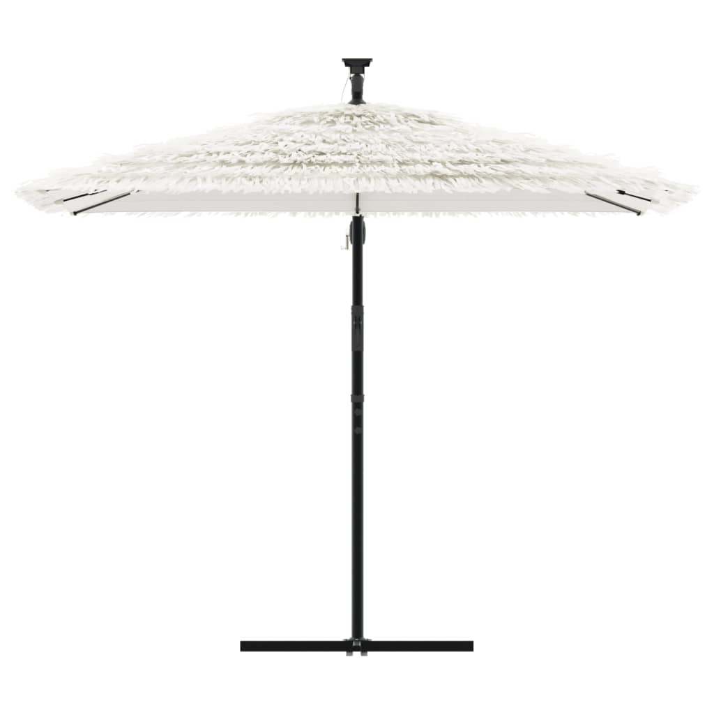 Vidaxl Parasol med stålstang 269x269x235 cm hvid