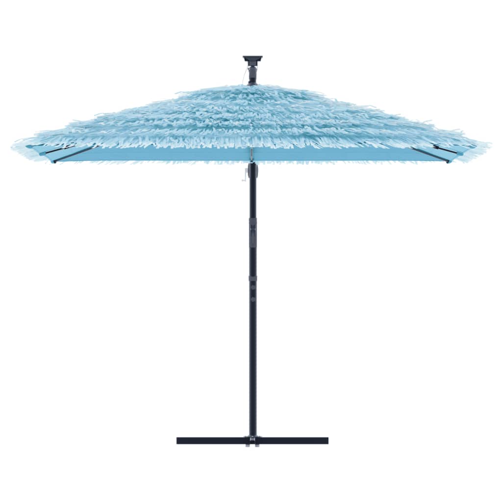 Vidaxl Parasol med stålstang 290x290x238 cm blå