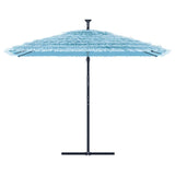 Parasol Vidaxl con poste de acero 290x290x238 cm azul